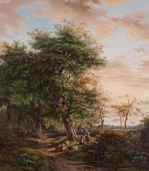 At Rest under a Tree, Johannes Gijsbertusz van Ravenswaay